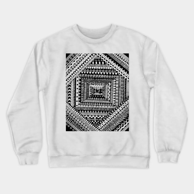 Tribal Origami Crewneck Sweatshirt by lizzyad